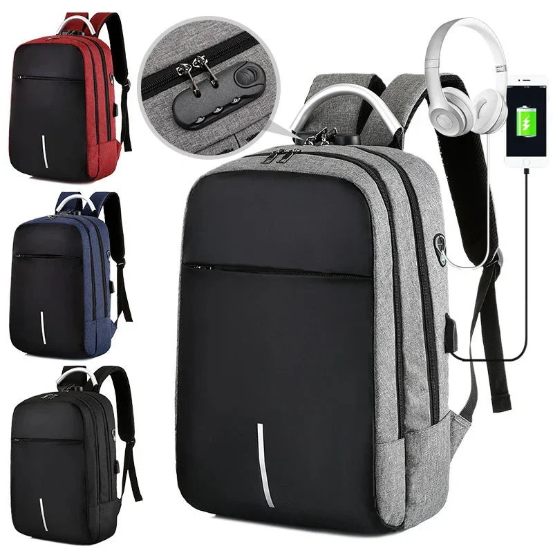 Sac à Dos Antivol Ordinateur | Code Intégré et Port Usb