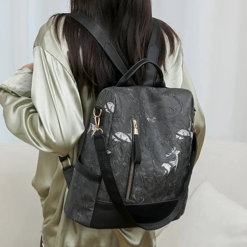 Sac à Dos Antivol Femme | Ouverture Dos Sécurisée
