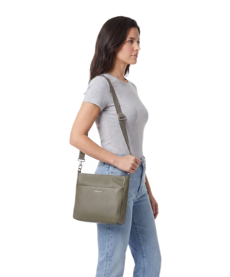 Mandarina Duck Mellow Leather Sac bandoulière winter olive