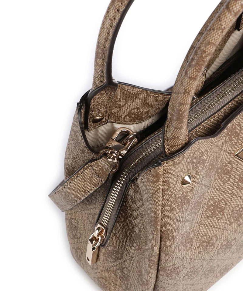 Guess Lorella Girlfriend Logo Small Sac à main latte logo
