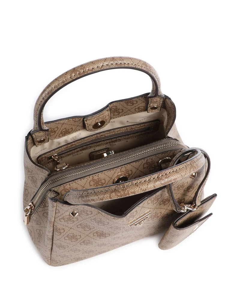 Guess Lorella Girlfriend Logo Small Sac à main latte logo
