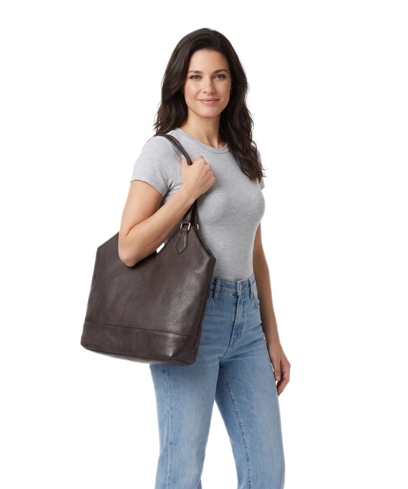 Depeche Golden Chic Sac fourre-tout coffee