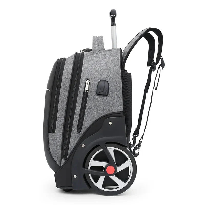 Sac à Dos à Roulettes Voyage | Port Usb Antivol