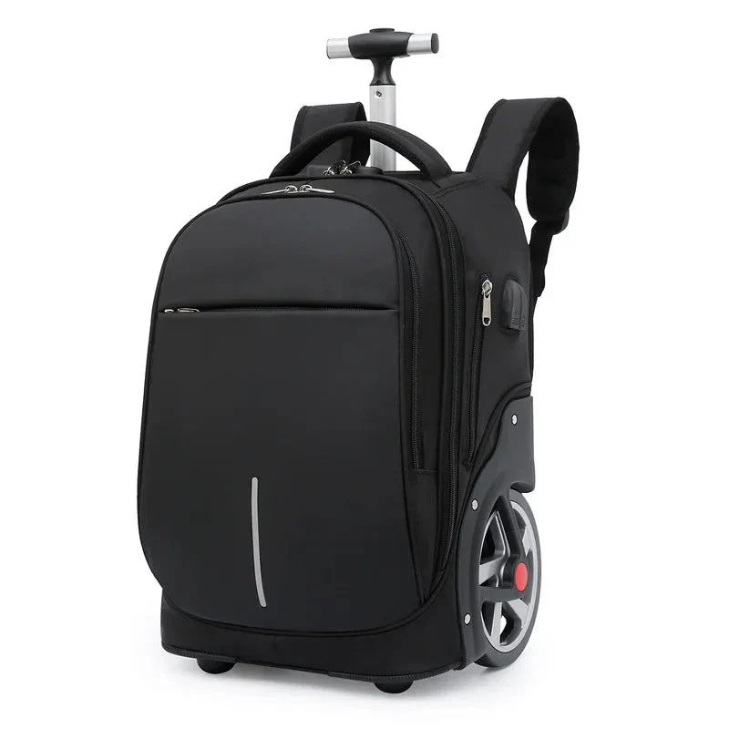 Sac à Dos à Roulettes Voyage | Port Usb Antivol