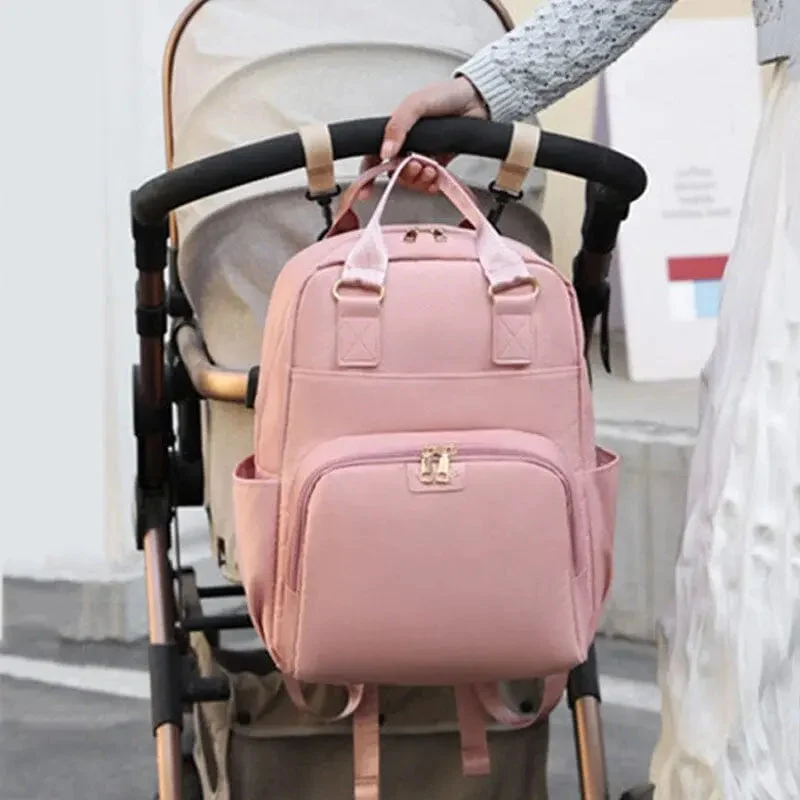 Sac à Dos à Langer Bébé | Polyester avec Port Usb