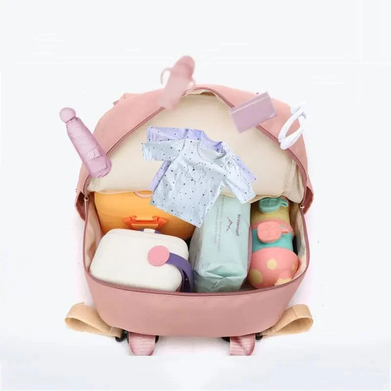 Sac à Dos à Langer Bébé | Polyester avec Port Usb