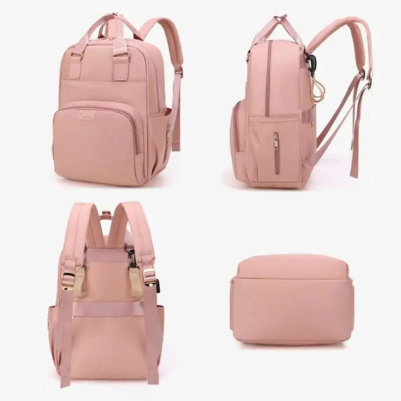 Sac à Dos à Langer Bébé | Polyester avec Port Usb