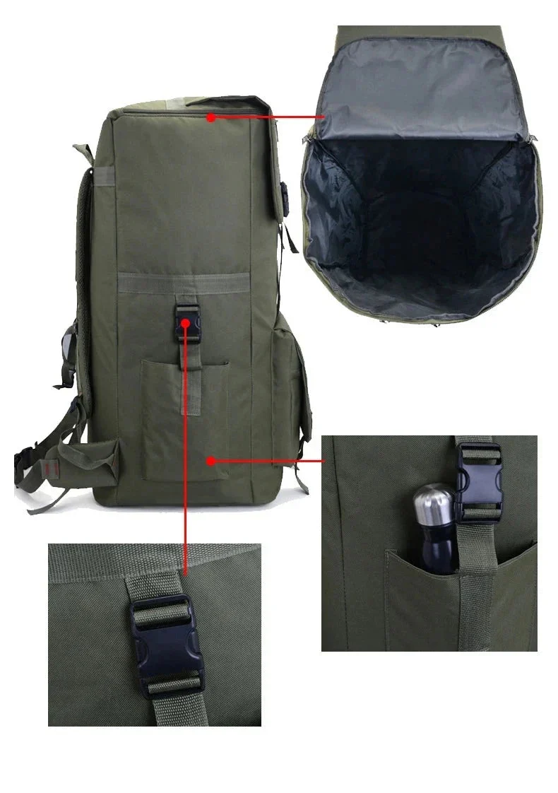 Sac à Dos 110 Litres Voyage | Style Militaire Trekking