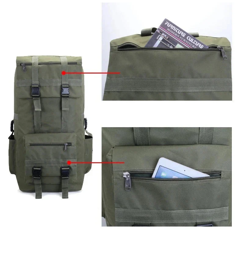 Sac à Dos 110 Litres Voyage | Style Militaire Trekking