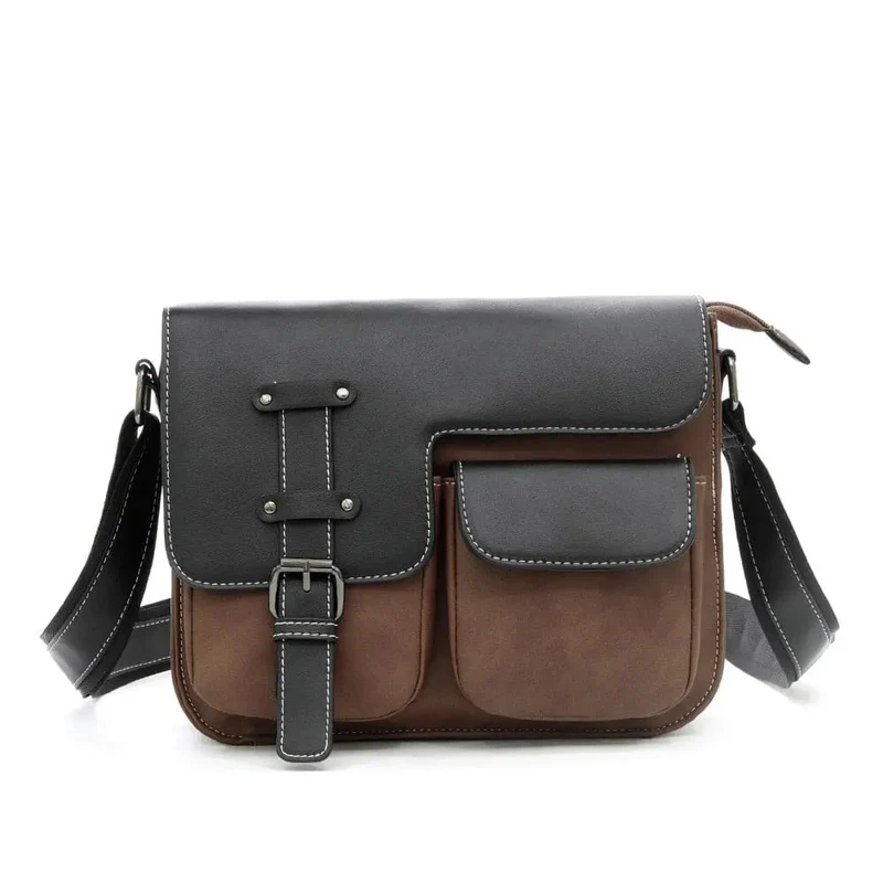 Sac à Bandoulière Vintage Homme | Pu Pratique et Organisé
