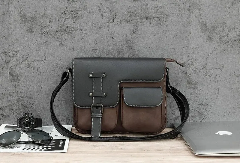 Sac à Bandoulière Vintage Homme | Pu Pratique et Organisé