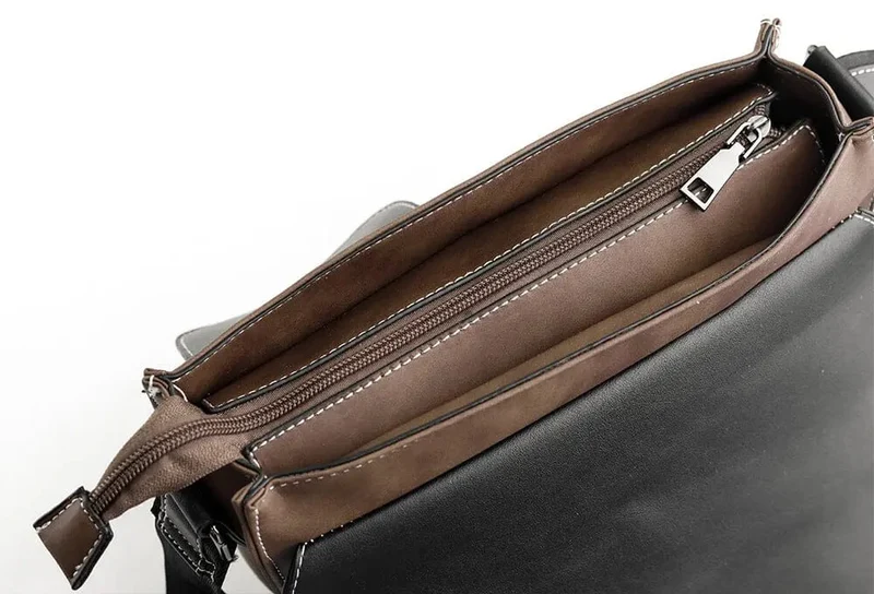 Sac à Bandoulière Vintage Homme | Pu Pratique et Organisé