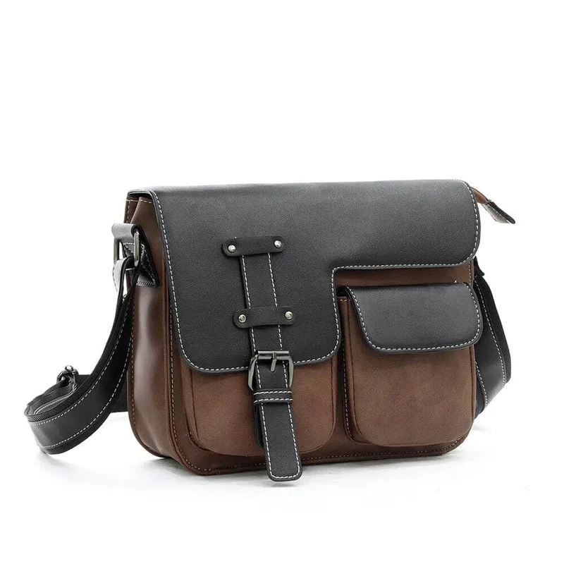 Sac à Bandoulière Vintage Homme | Pu Pratique et Organisé