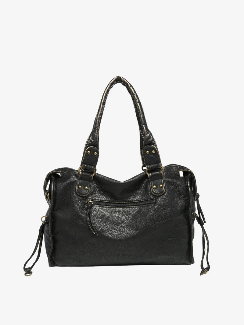 Sac à Bandoulière Noir Femme | Cuir Vegan Durable