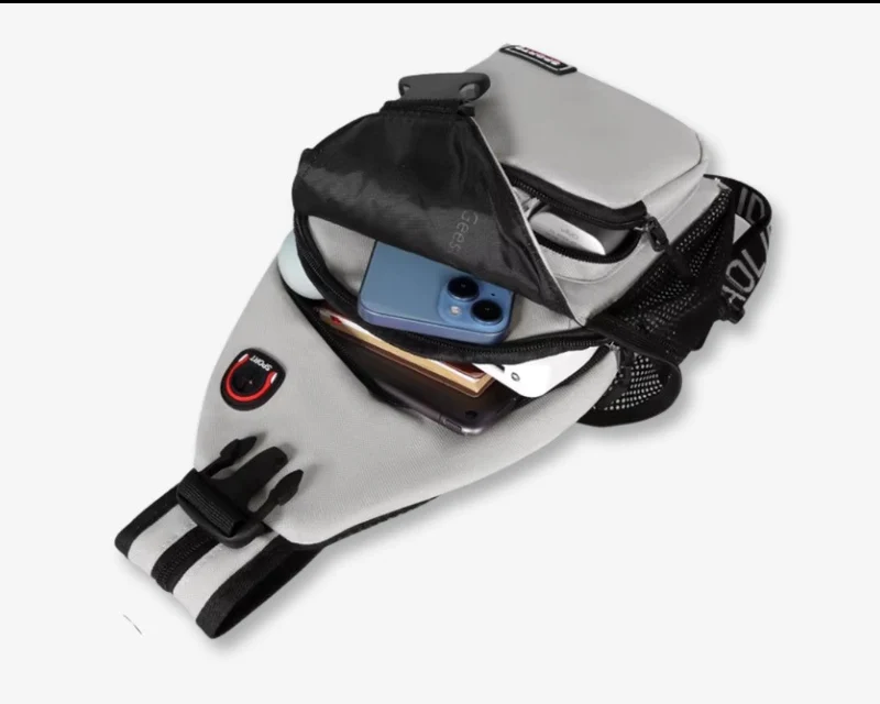 Sac à Bandoulière Imperméable Unisexe | Polyester Résistant et Poches Multiples