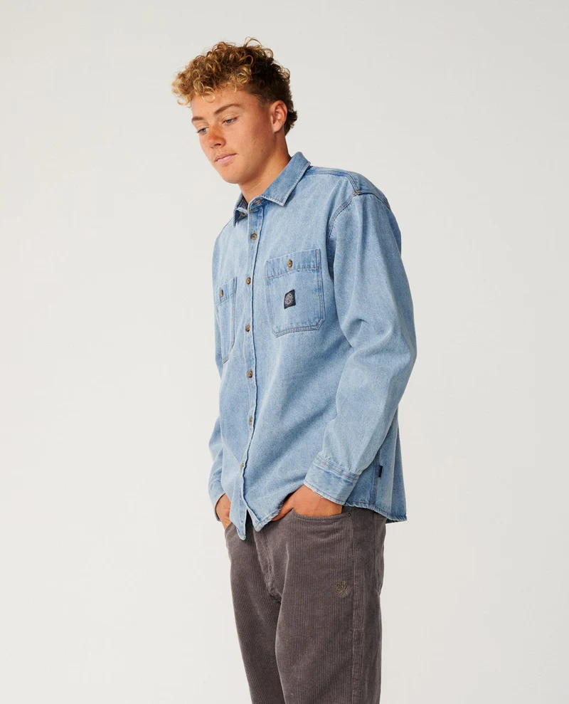Classic Surf Denim Long Sleeve Shirt