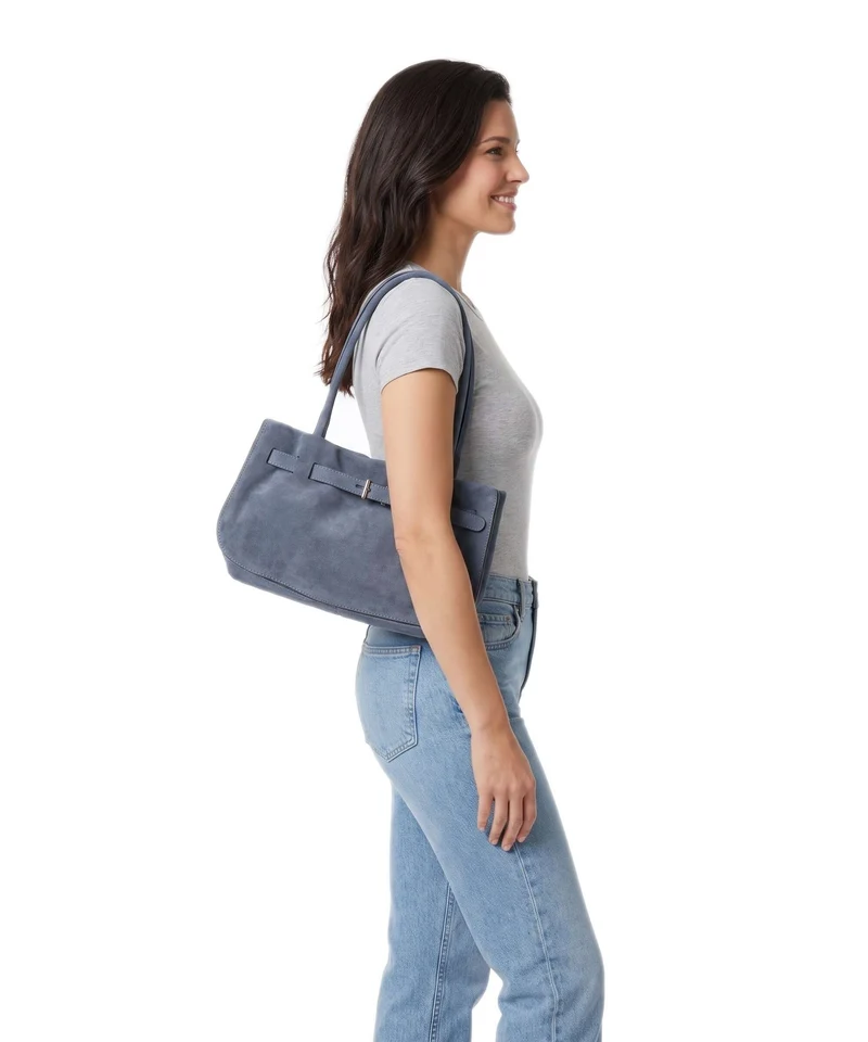 Abro Suede Jill Sac porté épaule jeans