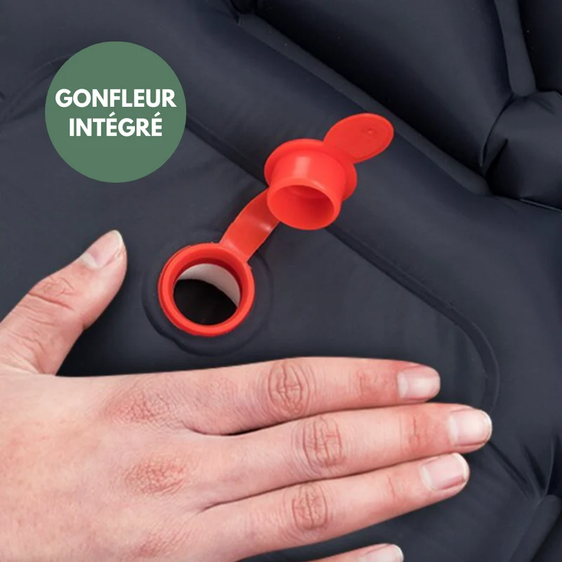 Matelas Gonflable 1 Personne | Pompe Intégrée Rapide