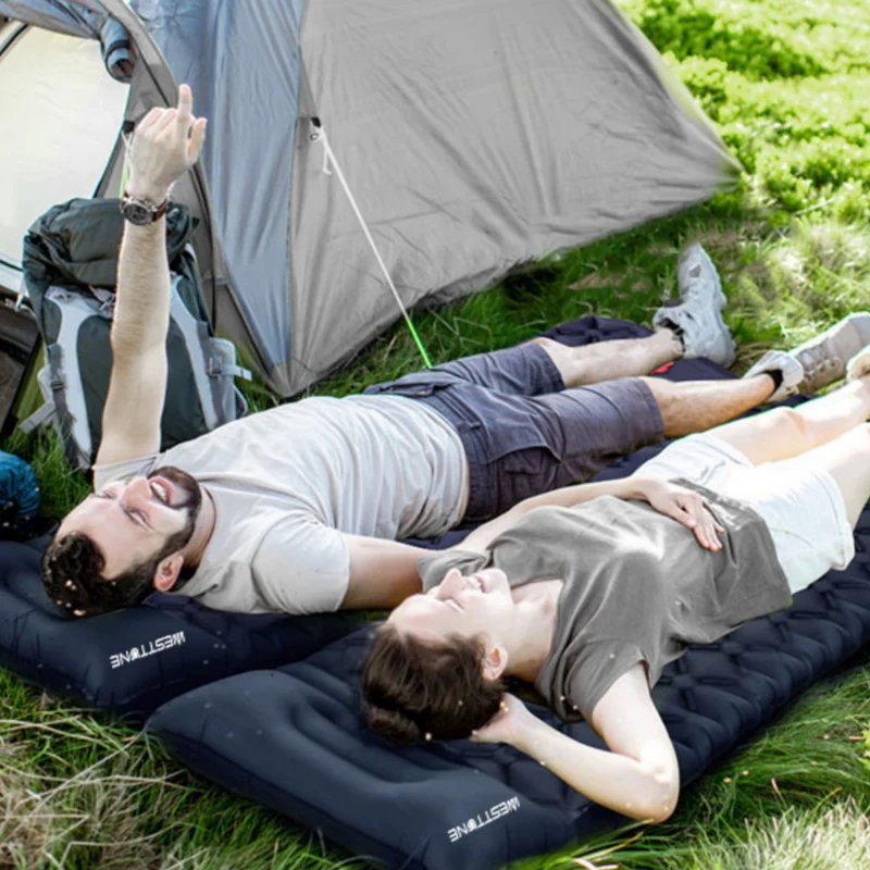 Matelas Gonflable 1 Personne | Pompe Intégrée Rapide