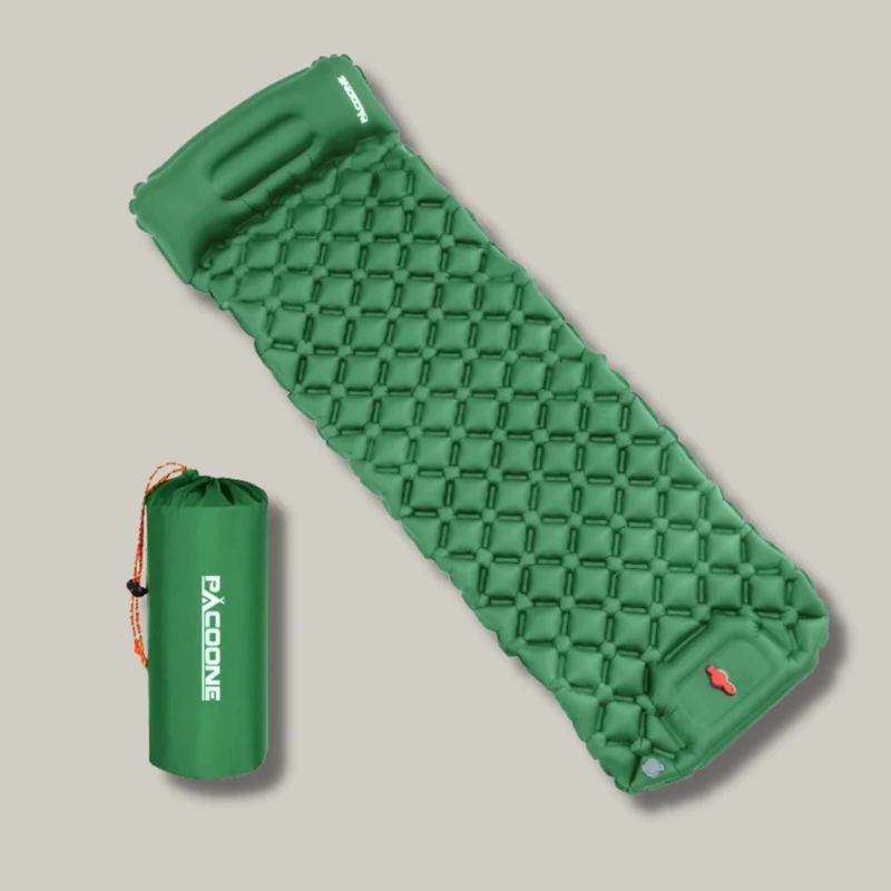 Matelas Gonflable 1 Personne | Pompe Intégrée Rapide