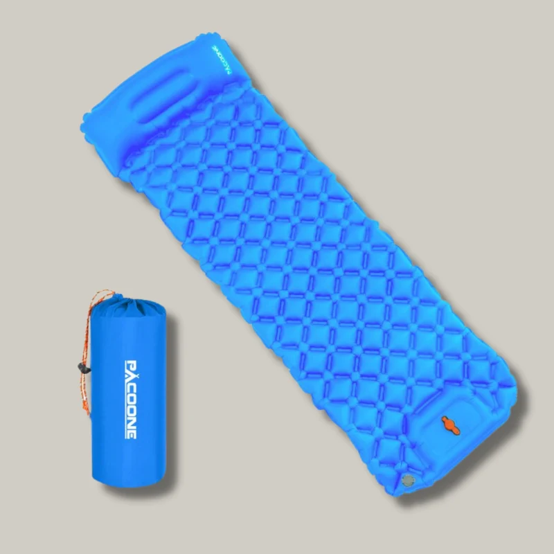Matelas Gonflable 1 Personne | Pompe Intégrée Rapide