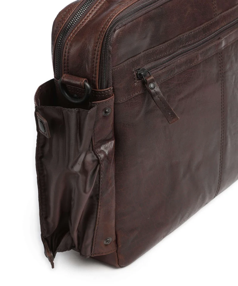 Spikes & Sparrow Bronco Henry Porte-document dark brown