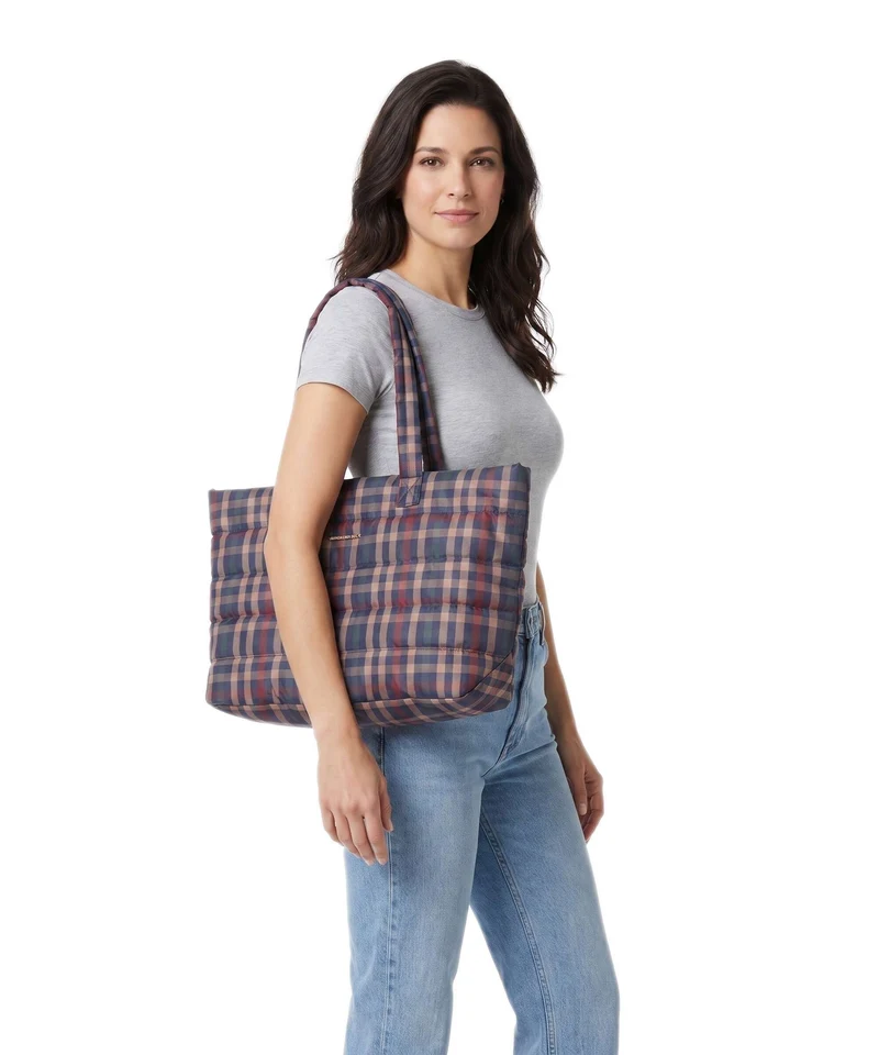 Mandarina Duck Tartan Cabas tartan brown