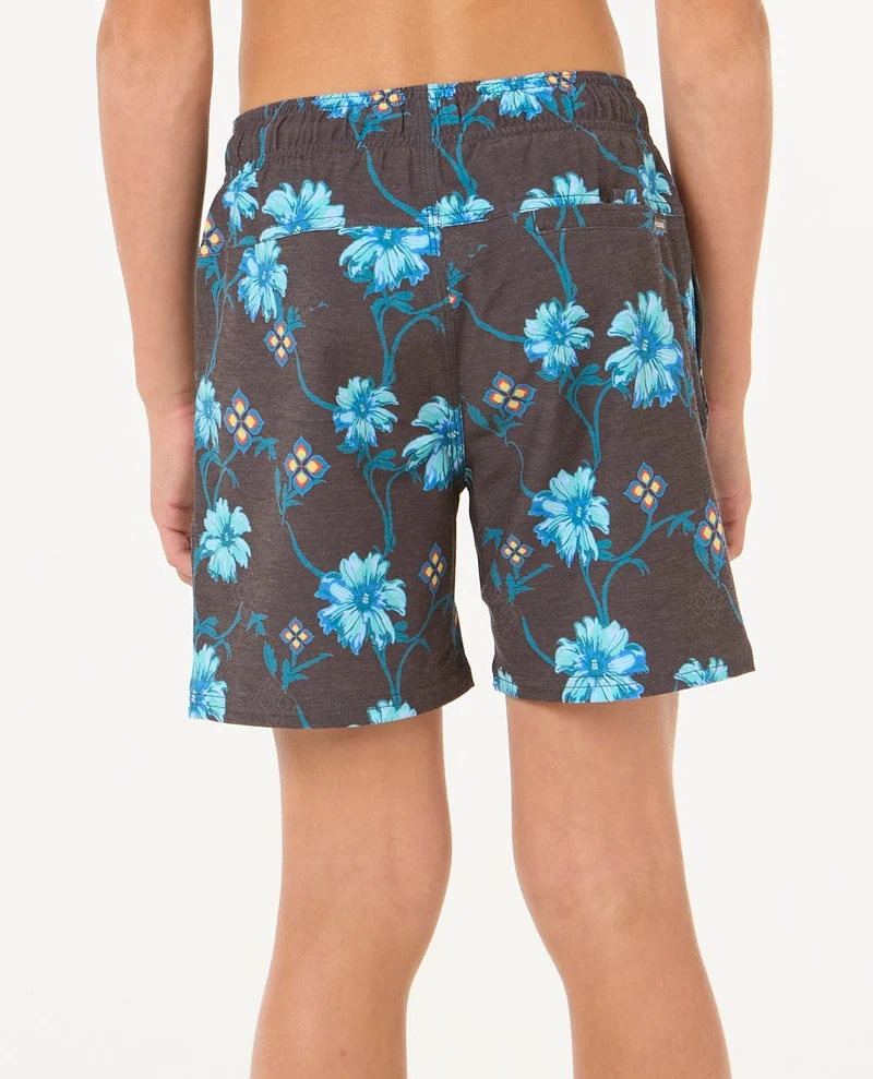 Surf Revival Floral Volley Boardshorts - Kids