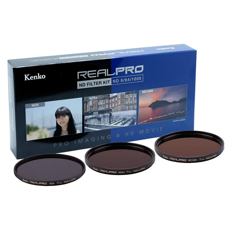 Ensemble de Filtres ND8/ND64/ND1000 (62mm)