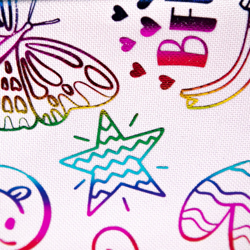 Tracker Doodle Foil Purple Pencil Case